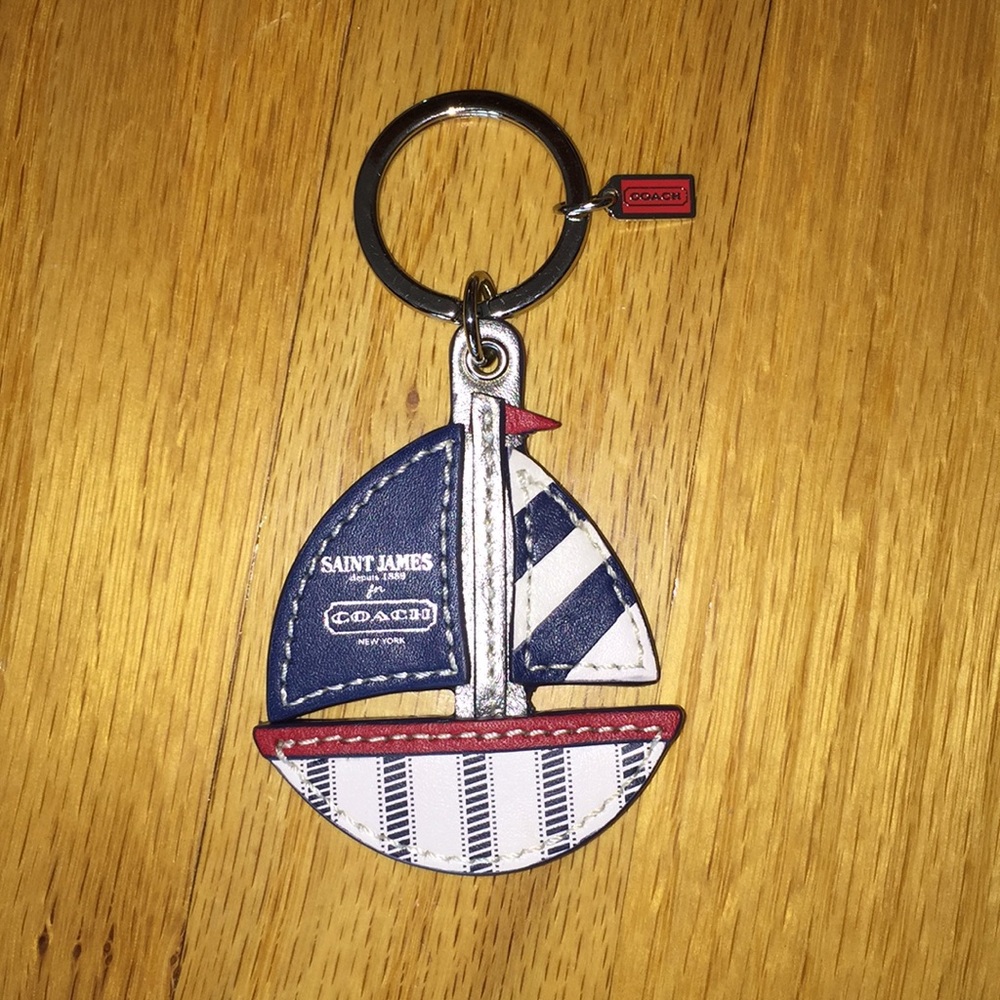 NWOT Saint James for Coach Sailboat Keyring